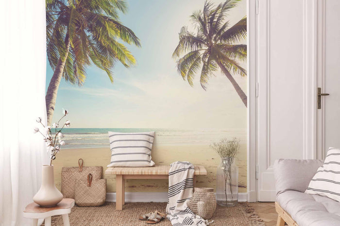 Tropical Beach Resort Wall Mural-Wall Mural-Eazywallz