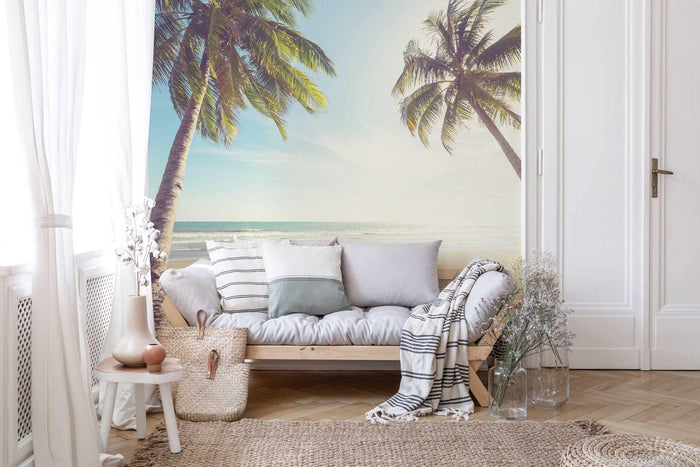 Tropical Beach Resort Wall Mural-Wall Mural-Eazywallz