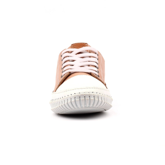 Truffle II Nude Leather Plimsoll