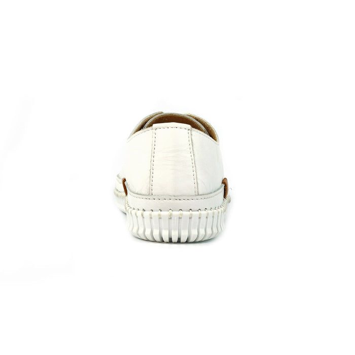 Truffle II White Leather Plimsoll