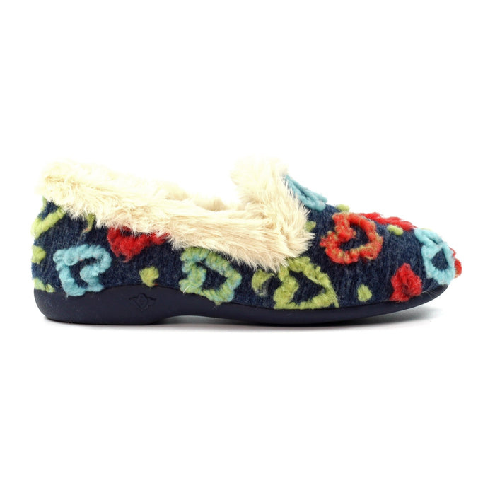 Truffle Navy Full Slipper