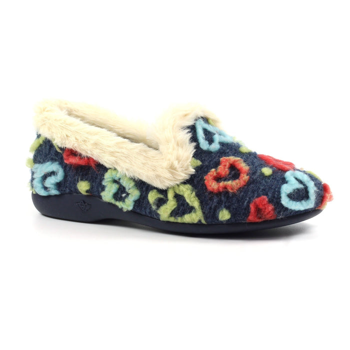 Truffle Navy Full Slipper