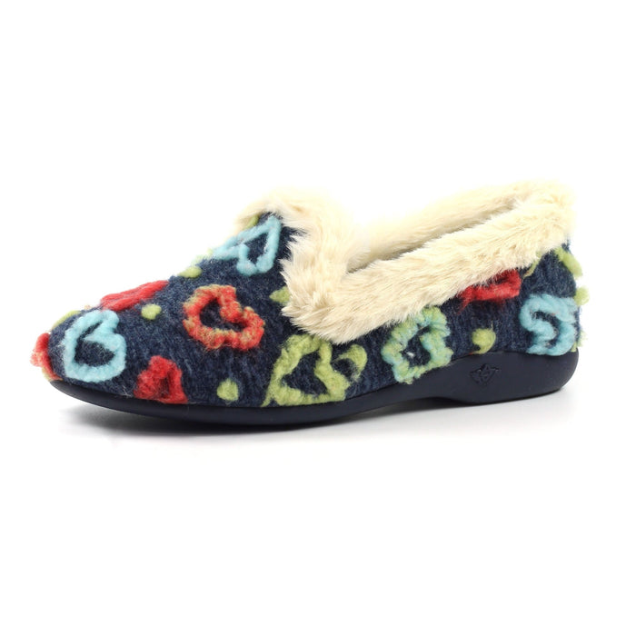 Truffle Navy Full Slipper