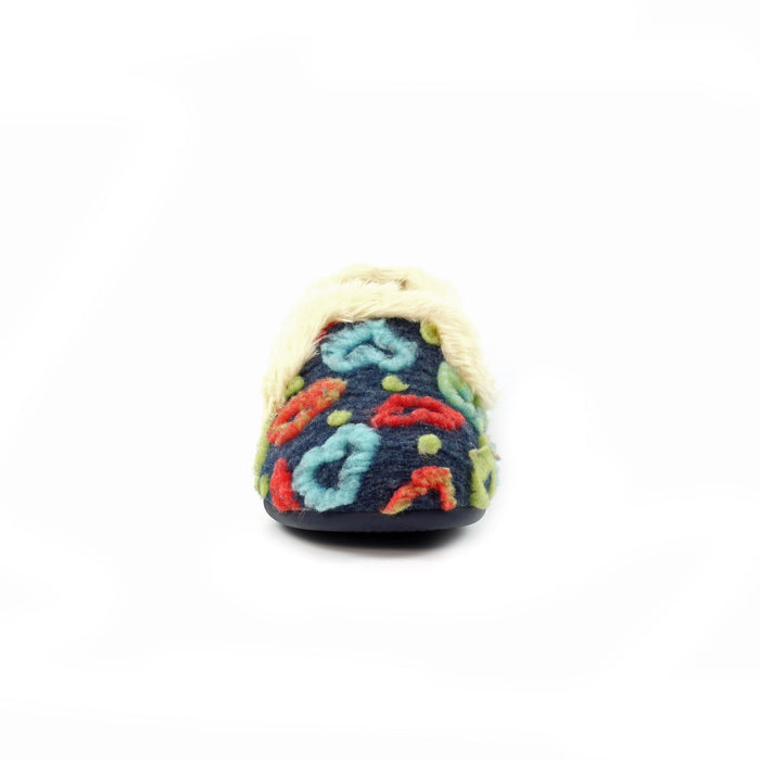 Truffle Navy Full Slipper