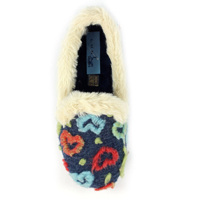 Truffle Navy Full Slipper
