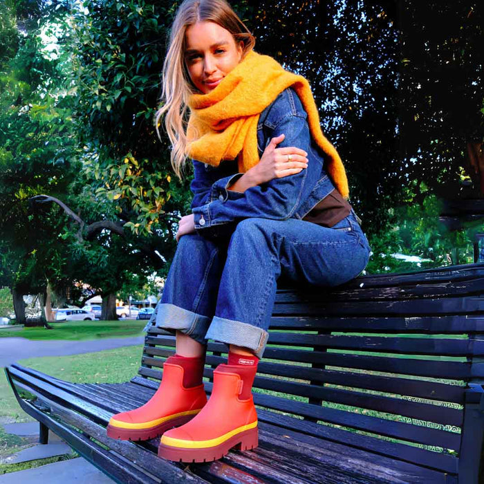 Tully Boot // Grapefruit Red [Retired]