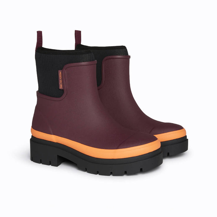 Tully Boot // Plum & Neon Orange [Retired]