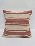 Turkish Hemp Pillow Natural Red Beige Pillow Cushion Cover 24" x 24" #9216