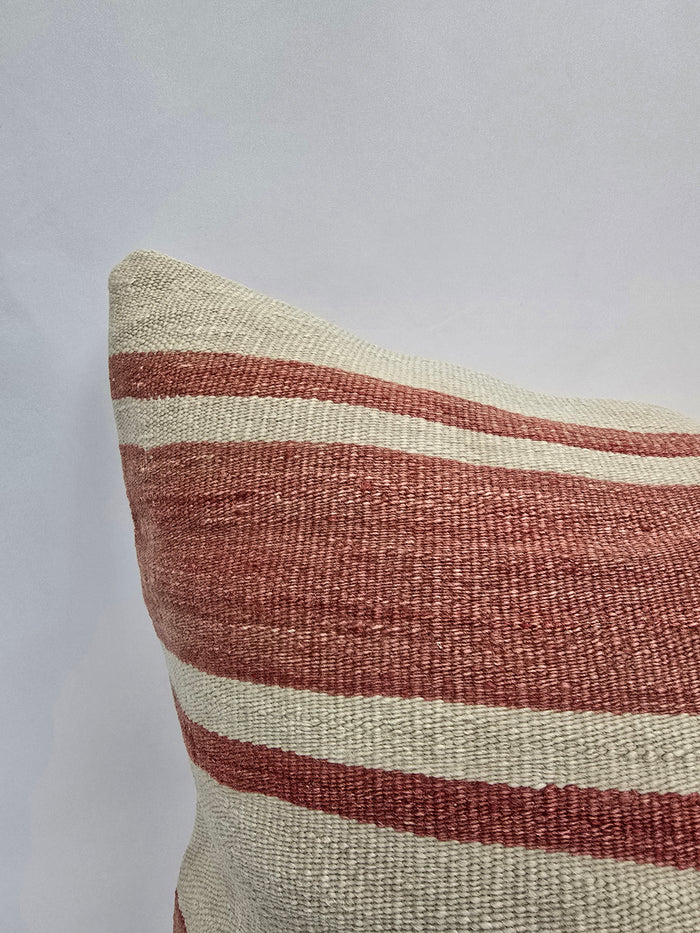 Turkish Hemp Pillow Natural Red Beige Yellow Pillow Cushion Cover 24" x 24" #9218