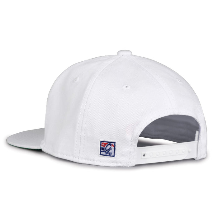 UCF Knights Retro Circle Snapback - White, rear view