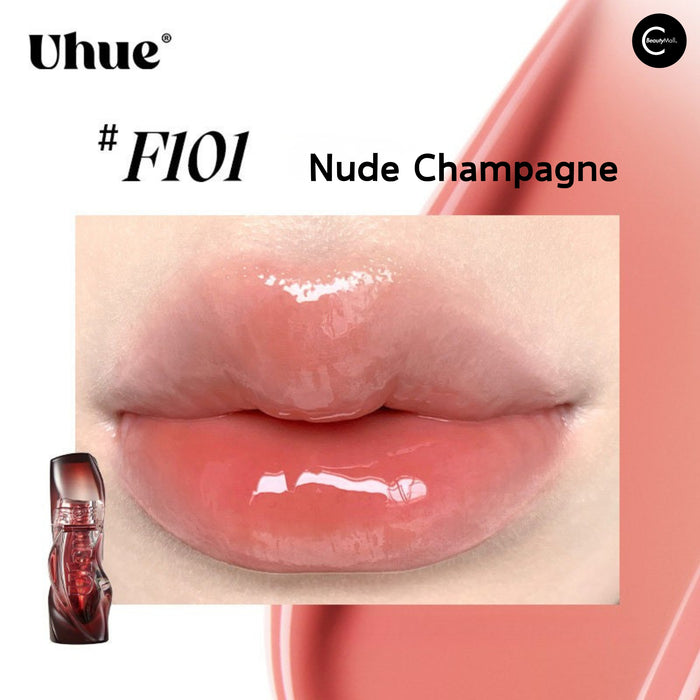 Uhue High-Shine Lip Gloss style #F101 Nude Champagne