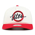Utah Original Circle snapback hat with embroidered school design, front view