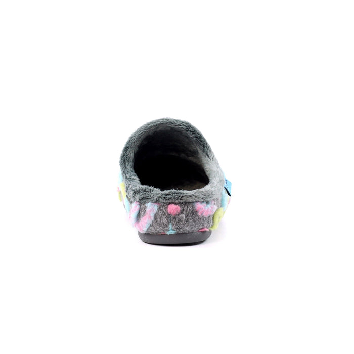Valentine Grey Mule Slipper
