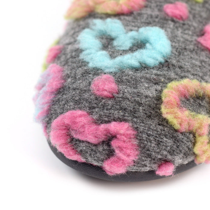 Valentine Grey Mule Slipper