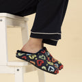 Valentine Navy Mule Slipper