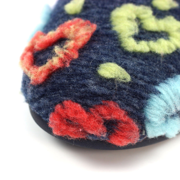 Valentine Navy Mule Slipper