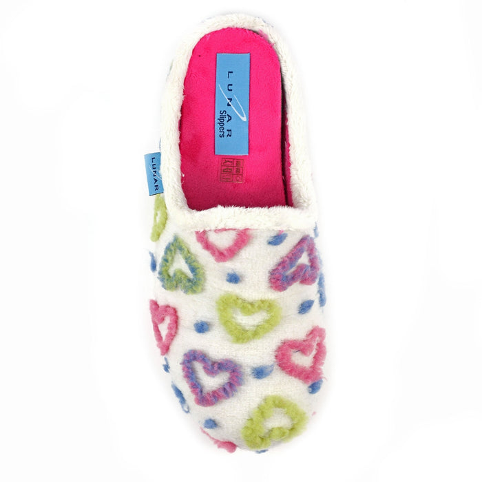 Valentine White Mule Slipper