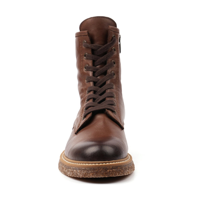 Venus Brown Leather Ankle Boot