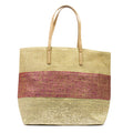 Verena Pink Stripe Beach Bag