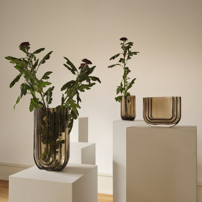 VIMA Vase Oval Smoked