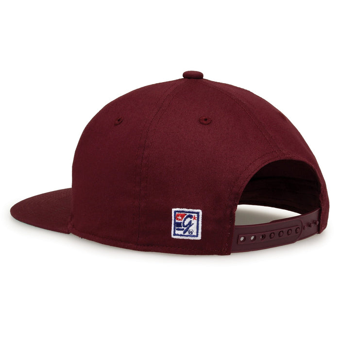 Virginia Tech Hokies Retro Circle Snapback - Maroon, rear view