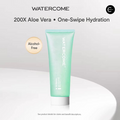 WATERCOME aloe vera gel tube in mint green packaging, front view