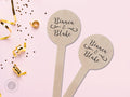 Wedding Stir Sticks #21 - Wooden Stir Sticks, Round, Oval, Rectangle Stir Sticks, Wedding Favor, Wedding Drink Stir Stick, Custom Stir Stick