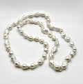 WHITE BAROQUE PEARL NECKLACE (32 inch)
