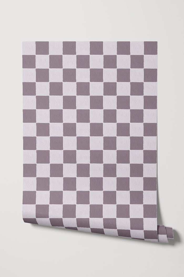 Wild Checkers / Burgundy