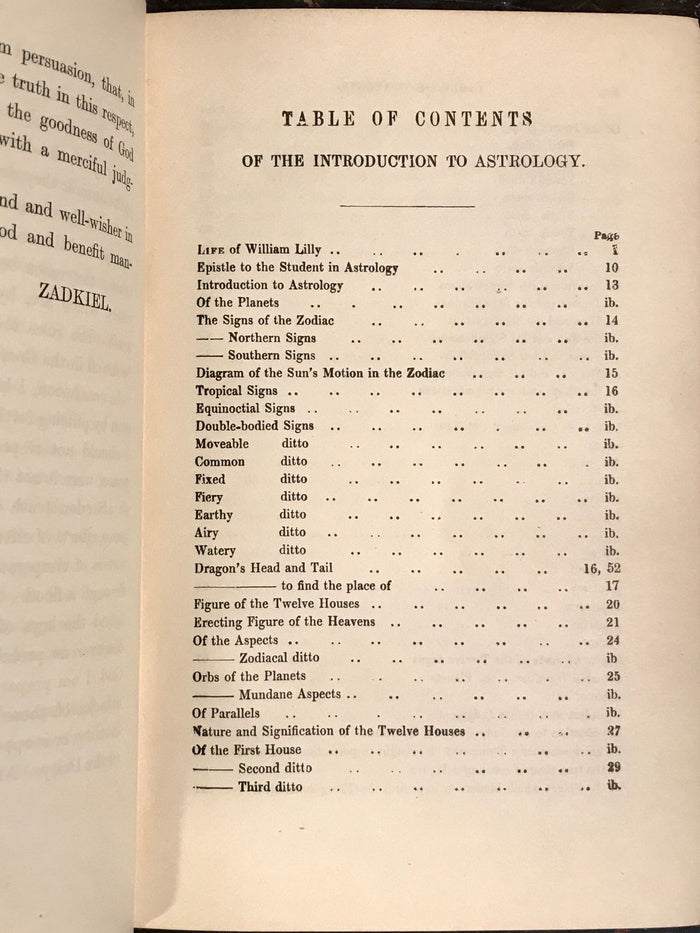 WILLIAM LILLY, INTRODUCTION TO ASTROLOGY & GRAMMAR OF ASTROLOGY 1939 ILLUSTRATED