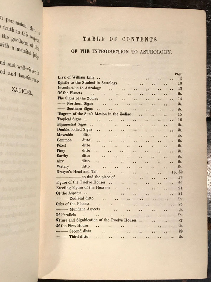 WILLIAM LILLY, INTRODUCTION TO ASTROLOGY & GRAMMAR OF ASTROLOGY 1939 ILLUSTRATED
