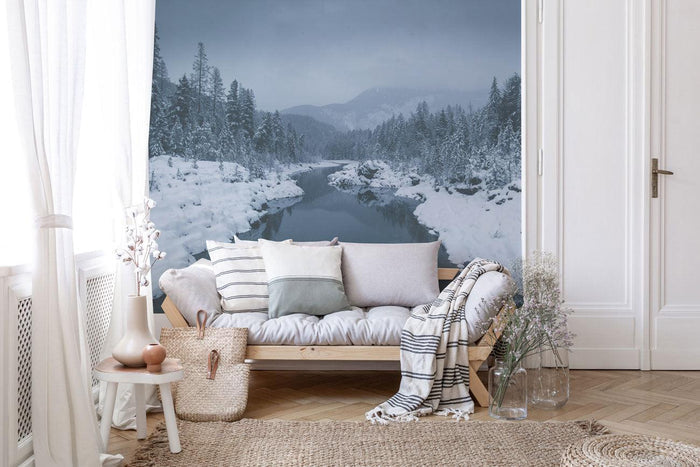 Winter in Montana Wall Mural-Wall Mural-Eazywallz