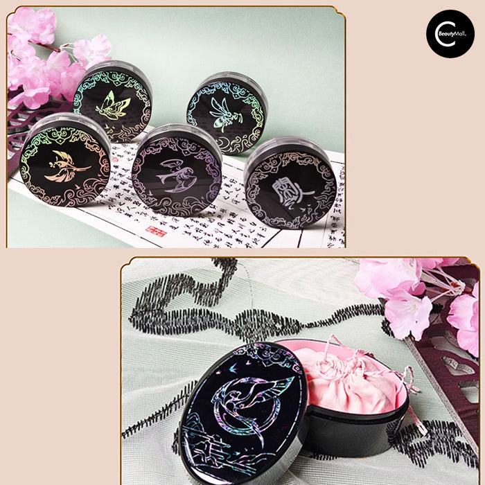 XIEFUCHUN × Ruyuan Co-Branded Lacquerware Box Mother-of-Pearl Game-Inspired Setting Powder （Crushed Powder is Normal, Free Loose Powder Container Included)） style #01