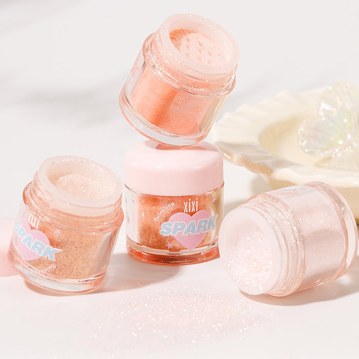 Xixi Dreamy Translucent Sparkling Highlighter Powder detail