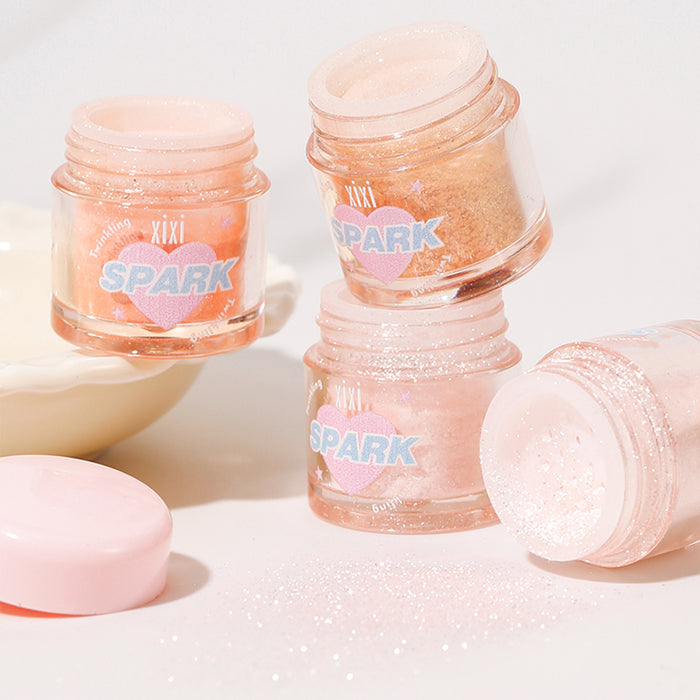 Xixi Dreamy Translucent Sparkling Highlighter Powder detail