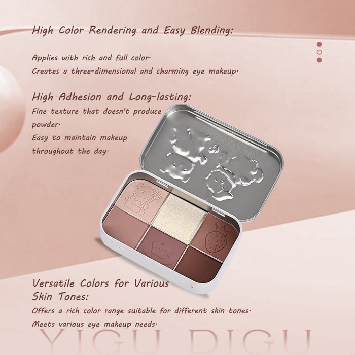 YIGUDIGU Enchanted Tea Party Eyeshadow Palette shade #02