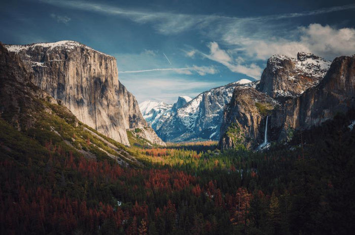 Yosemite Mountain Tunnel View Wall Mural-Wall Mural-Eazywallz
