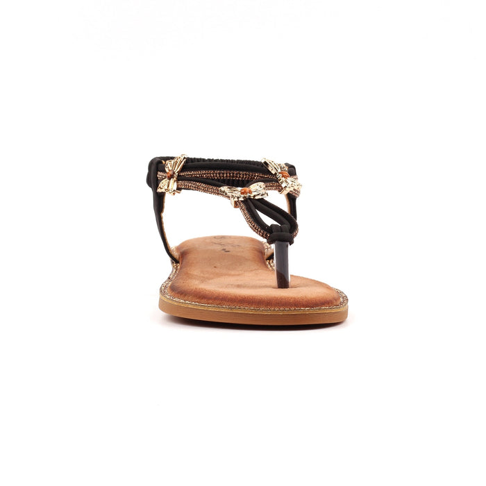 Zentara Black Sandal