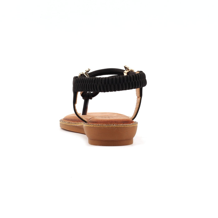 Zentara Black Sandal